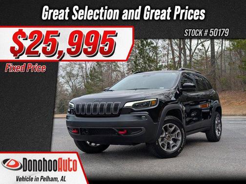 Diamond Black Crystal Pearlcoat 2022 Jeep Cherokee Trailhawk