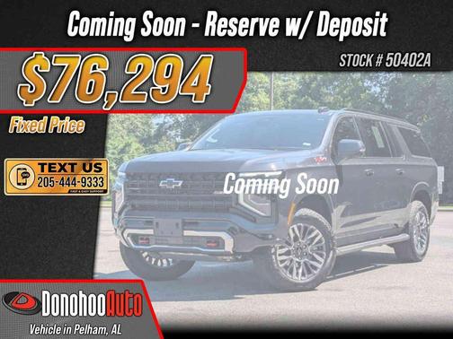 Dark Ash Metallic 2026 Chevrolet Suburban Z71, 4WD