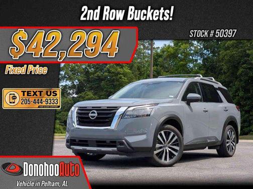 Boulder Gray Pearl 2025 Nissan Pathfinder Platinum 4WD