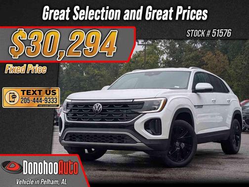 Opal White Pearl 2026 Volkswagen Atlas Cross Sport 2.0T SE w/Technology 4MOTION