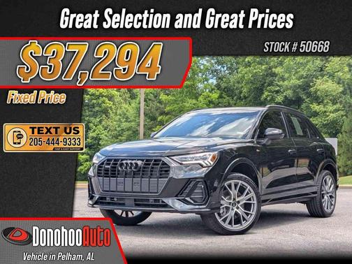 Mythos Black Metallic 2025 Audi Q3 45 S line Premium Plus