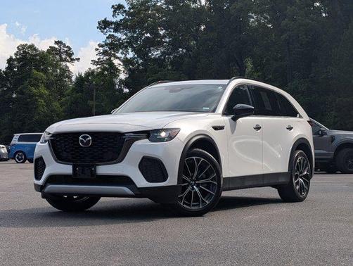 Rhodium White Premium 2025 Mazda CX-70 PHEV Premium Plus Package