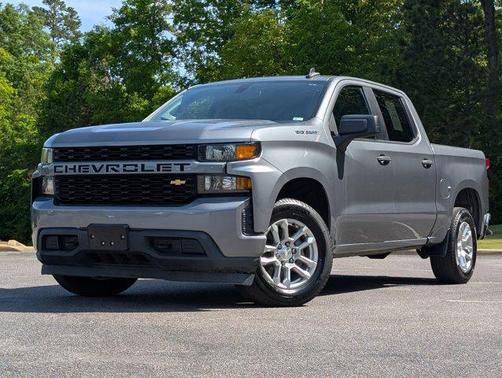 Satin Steel Metallic 2021 Chevrolet Silverado 1500 Custom