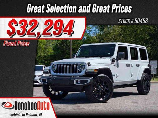 Bright White Clearcoat 2025 Jeep Wrangler 4xe Sahara