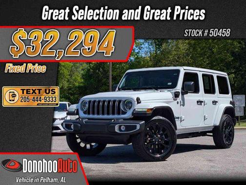 Bright White Clearcoat 2025 Jeep Wrangler 4xe Sahara