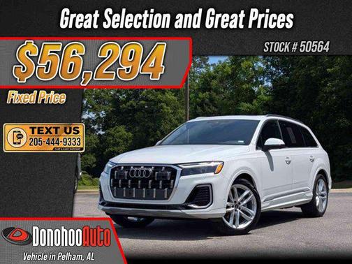 Glacier White Metallic 2025 Audi Q7 55 Premium Plus