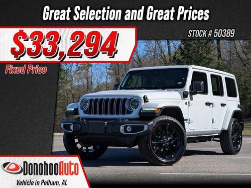 Bright White Clearcoat 2025 Jeep Wrangler 4xe Sahara