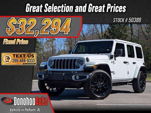 Bright White Clearcoat 2025 Jeep Wrangler 4xe Sahara