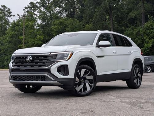 Pure White 2025 Volkswagen Atlas Cross Sport 2.0T SE w/Technology