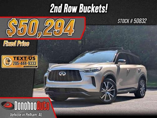 Warm Titanium/Black Obsidian 2025 INFINITI QX60 AUTOGRAPH