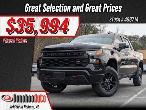 Black 2023 Chevrolet Silverado 1500 Custom Trail Boss Truck