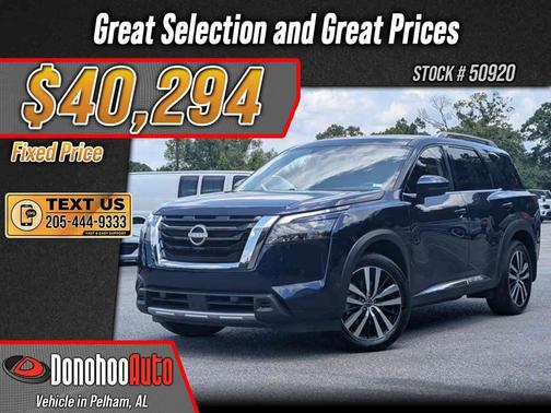 Deep Ocean Blue Pearl 2025 Nissan Pathfinder Platinum FWD