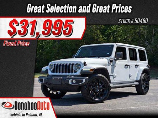 Bright White Clearcoat 2025 Jeep Wrangler 4xe Sahara