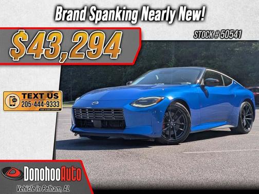 Seiran Blue Metallic/Super Black 2024 Nissan Z Performance Manual