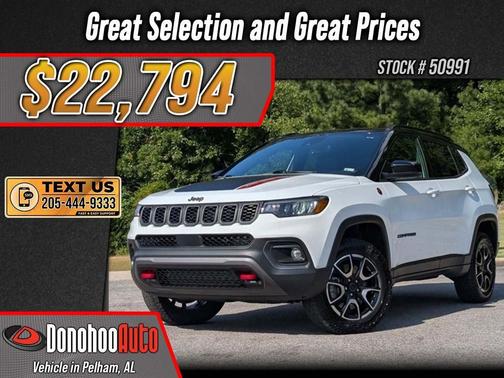 Bright White Clearcoat 2025 Jeep Compass Trailhawk