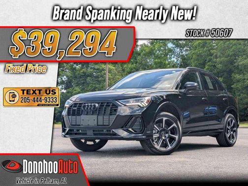 Mythos Black Metallic 2025 Audi Q3 45 S line Premium Plus