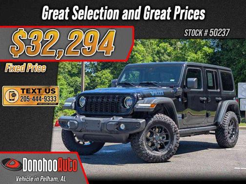 Black Clearcoat 2025 Jeep Wrangler 4xe Willys