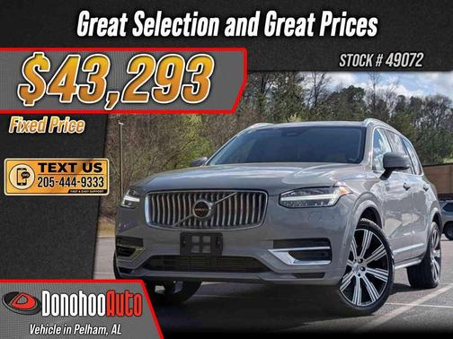 Vapour Grey Metallic 2024 Volvo XC90 Recharge Plug-In Hybrid T8 Plus Bright Theme 7-Seater