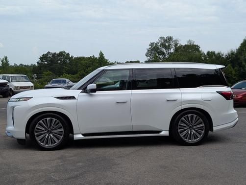 Radiant White 2025 INFINITI QX80 SENSORY AWD