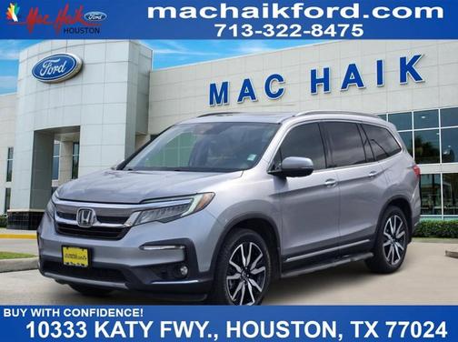 Lunar Silver Metallic 2021 Honda Pilot TOURING 7-PASSENGER
