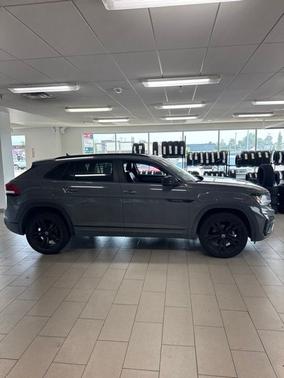 Gray 2023 Volkswagen Atlas Cross Sport 2.0T SEL R-Line Black