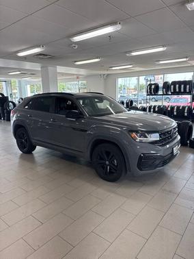 Gray 2023 Volkswagen Atlas Cross Sport 2.0T SEL R-Line Black