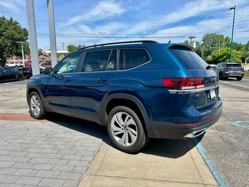 Tourmaline Blue Metallic 2021 Volkswagen Atlas 2.0T SE w/Technology