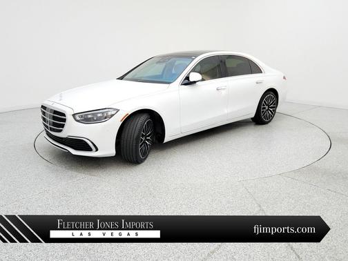 MANUFAKTUR Moonlight White Metallic 2024 Mercedes-Benz S-Class 4MATIC