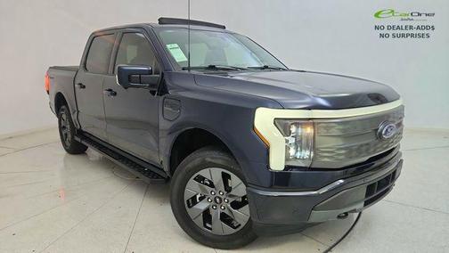 Antimatter Blue Metallic 2023 Ford F-150 Lightning LARIAT