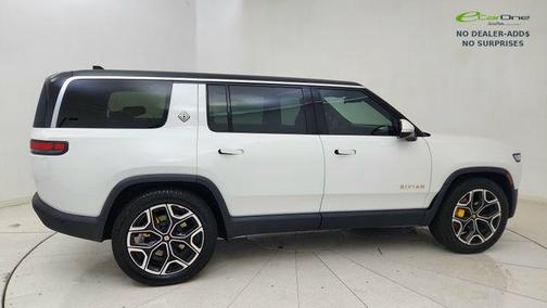 Glacier White 2024 Rivian R1S Adventure Quad Motor Large Pack