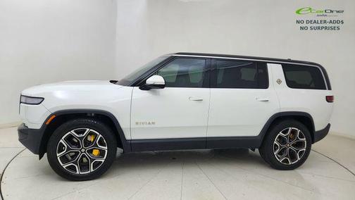 Glacier White 2024 Rivian R1S Adventure Quad Motor Large Pack