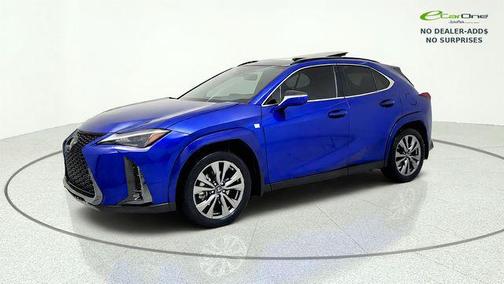 Ultrasonic Blue Mica 2.0 with Obsidian Roof 2024 Lexus UX 250h F Sport