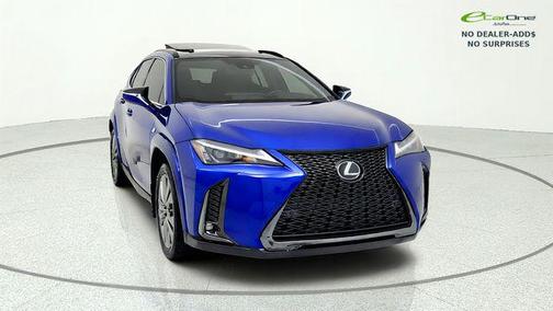 Ultrasonic Blue Mica 2.0 with Obsidian Roof 2024 Lexus UX 250h F Sport