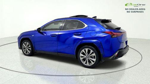 Ultrasonic Blue Mica 2.0 with Obsidian Roof 2024 Lexus UX 250h F Sport