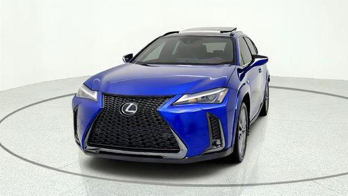 Ultrasonic Blue Mica 2.0 with Obsidian Roof 2024 Lexus UX 250h F Sport