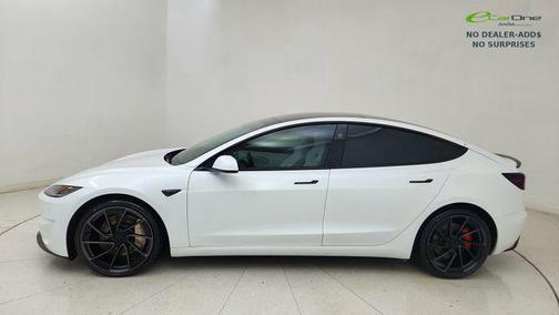 Pearl White Multi-Coat 2025 Tesla Model 3 Performance