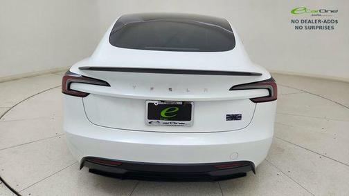 Pearl White Multi-Coat 2025 Tesla Model 3 Performance