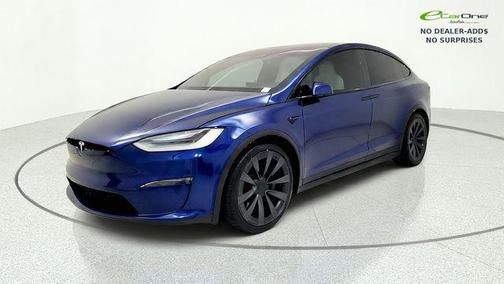 Deep Blue Metallic 2022 Tesla Model X Plaid Tri Motor All-Wheel Drive