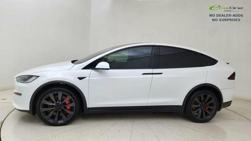 Pearl White Multi-Coat 2023 Tesla Model X Plaid Tri Motor All-Wheel Drive