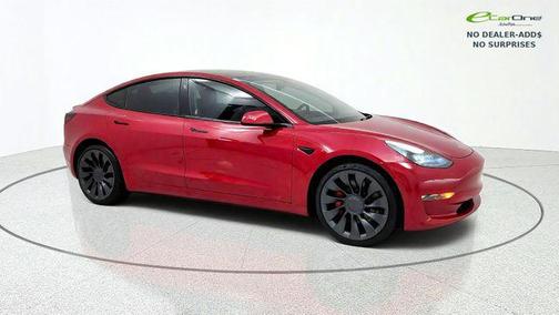 Red Multi-Coat 2023 Tesla Model 3 Performance