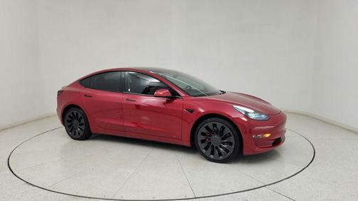 Red Multi-Coat 2023 Tesla Model 3 Performance