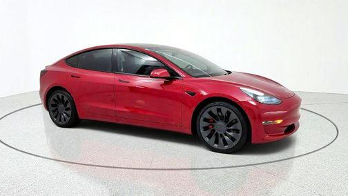 Red Multi-Coat 2023 Tesla Model 3 Performance