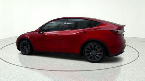 Ultra Red 2025 Tesla Model Y Performance Dual Motor All-Wheel Drive