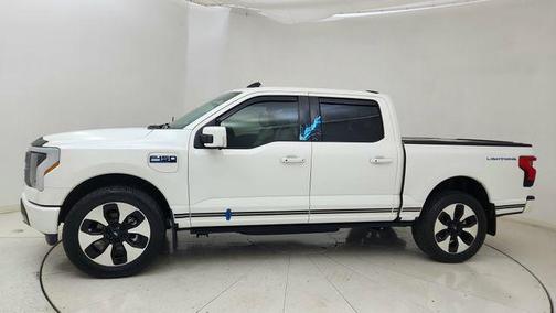 Star White Metallic Tri-Coat 2024 Ford F-150 Lightning Platinum