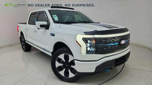 Star White Metallic Tri-Coat 2024 Ford F-150 Lightning Platinum