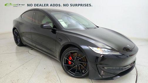 Solid Black 2024 Tesla Model 3 Performance