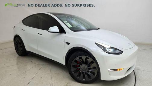 Pearl White Multi-Coat 2022 Tesla Model Y Performance Dual Motor All-Wheel Drive