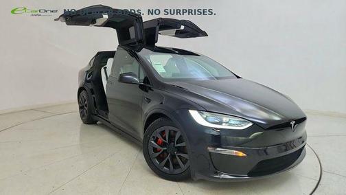 Solid Black 2024 Tesla Model X Plaid Tri Motor All-Wheel Drive