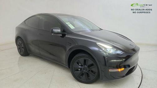 Solid Black 2025 Tesla Model Y Long Range Dual Motor Rear-Wheel Drive