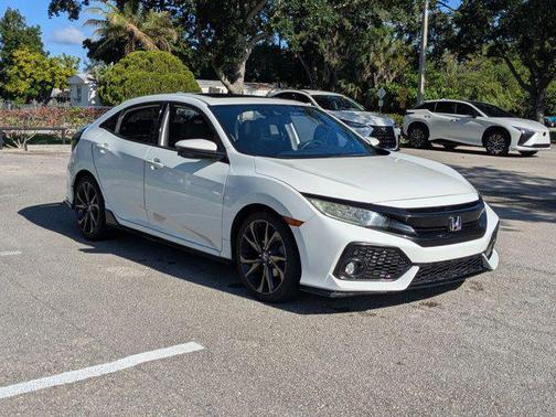 White Orchid Pearl 2018 Honda Civic Sport Touring